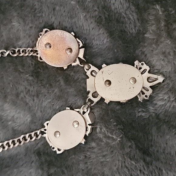 J. Crew Vintage Gold Plated Rhinestone Necklace - Picture 4 of 6